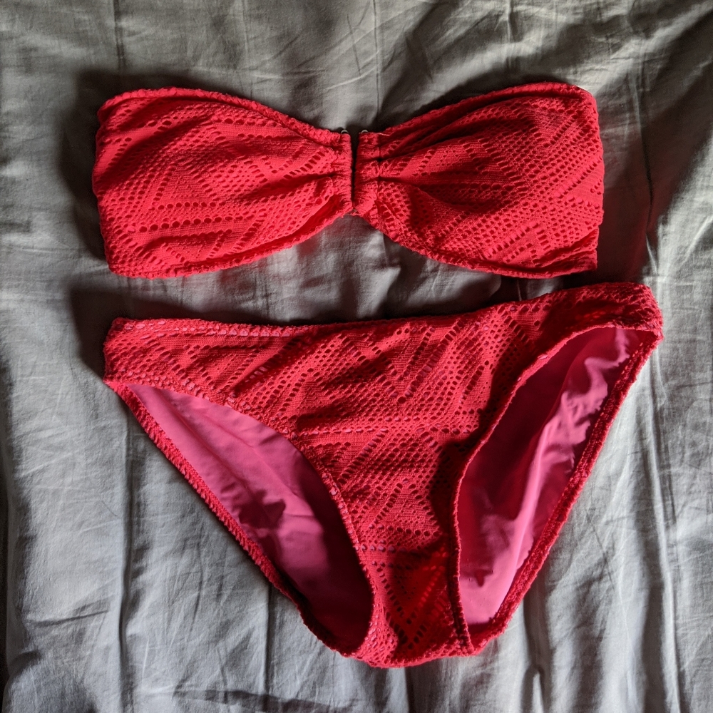 Pink Crochet Bikini